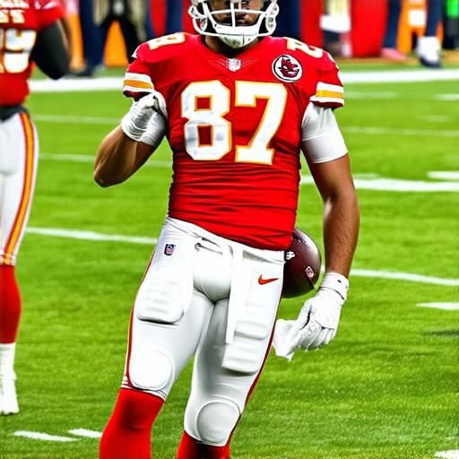 Why does Travis Kelce choose the number 87 for his jersey?