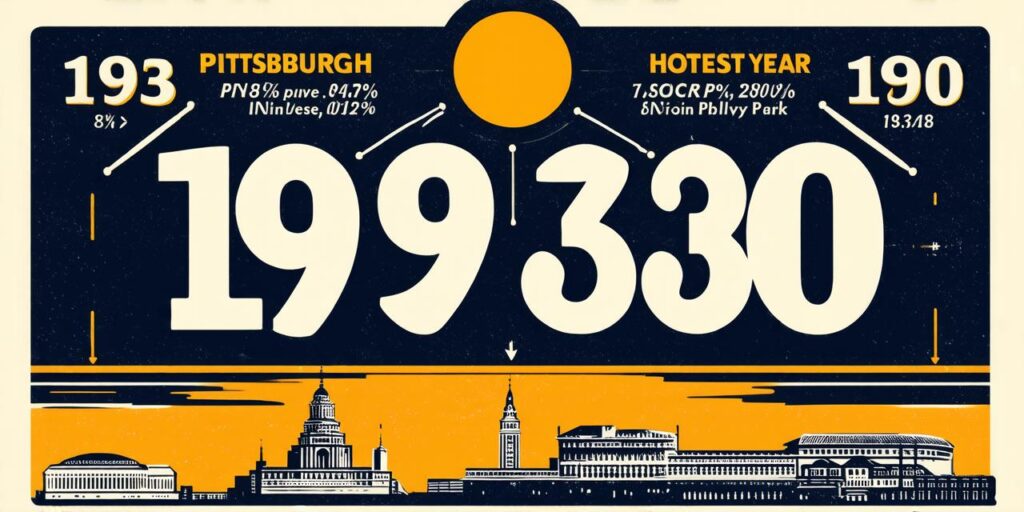 What was the hottest year in Pittsburgh?