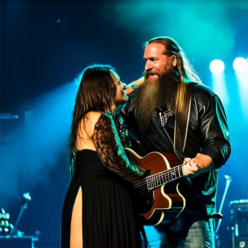 Is Chris Stapleton's wife a member of his band?