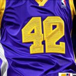 Who wears jersey number 42 for the Lakers?